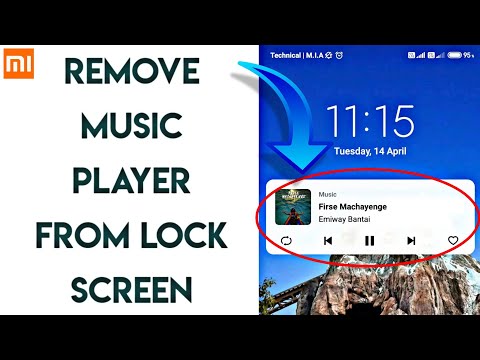 How To Remove Music Player From Lock Screen On Xiaomi Redmi Phone | Hide Music Controller