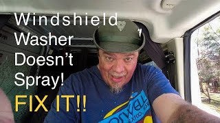 Windshield Washer Doesn't Spray Fix | Ram Promaster Van