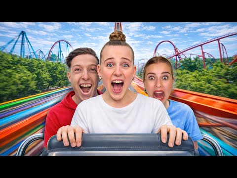 Impossible challenges at the amusement park! 😨🎢