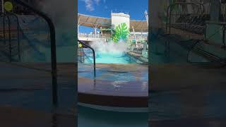Poolside with Hurricane Lee on Oasis of the Seas cruise ship! #travel #hurricane #cruiseship