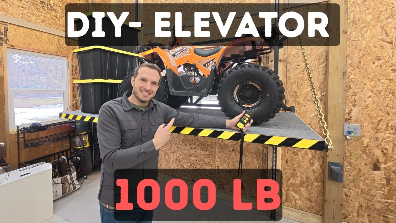 Attic Elevator Heavy Duty | DIY Shop Elevator Built Right
