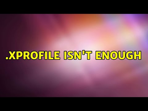 Ubuntu: .xprofile isn't enough