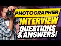 PHOTOGRAPHER INTERVIEW QUESTIONS AND ANSWERS (How to Pass Photography Interview Questions)