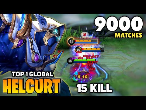 9000 Matches! Helcurt King Insane Burst Damage [Top 1 Global Helcurt] Bosozoku - Mobile Legend
