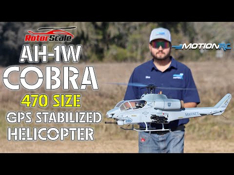 NEU: RotorScale AH-1W Cobra Super Scale 470 Größe GPS-stabilisierter RC-Hubschrauber – Übersicht ...