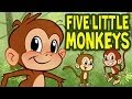 Five Little Monkeys Jumping On The Bed Animated Nursery Rhyme By The Learning Station
