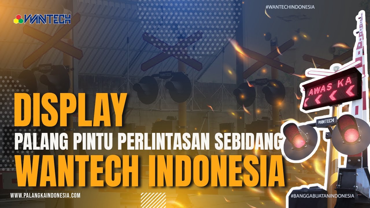 Display Palang Pintu Perlintasan Sebidang