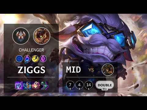 Ziggs Mid vs Cassiopeia - EUW Challenger Patch 11.14