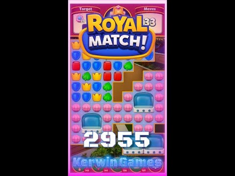 Royal Match Level 2955 - Hard Level - No Boosters Gameplay