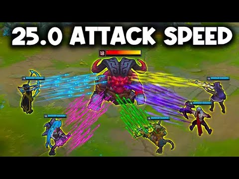 WE BUILT SO MUCH ATTACK SPEED IT LOOKS LIKE WE’RE HACKING (TANKS INSTANTLY DIE)
