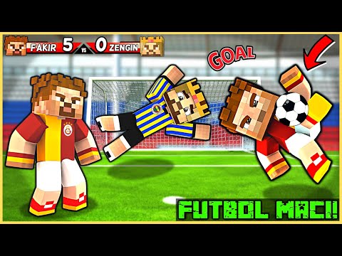 RICH FAMILY VS POOR FAMILY FOOTBALL MATCH! 😂 -Minecraft