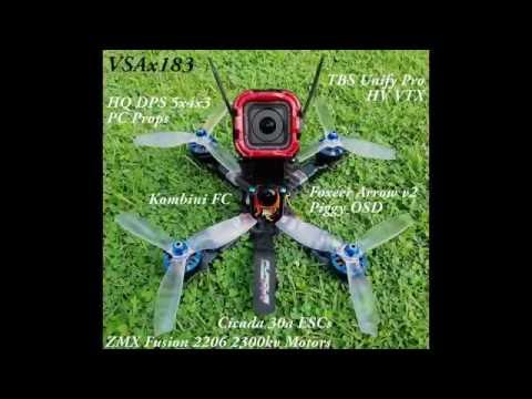 VSAx183 on Kombini FC Cicada 30a Blhelis Fusion 2206 2300KV 5" Props