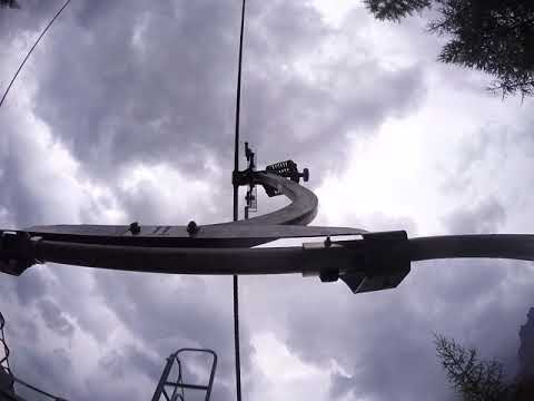 Discesa integrale seggiovia Leitner "Arabba - Monte Burz"; Arabba ( BL) 6/8/2017 (Chairlift)