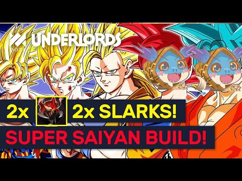 Super Saiyan Slark Builds! 2x Slark + 2x Mask Of Madness!  | Dota Underlords