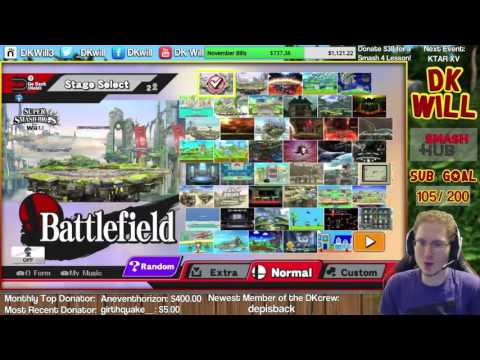 DKcrew Tournament #3 - HoodedFalcon (Ryu) vs TheMatrix64 (Donkey Kong) SSB4