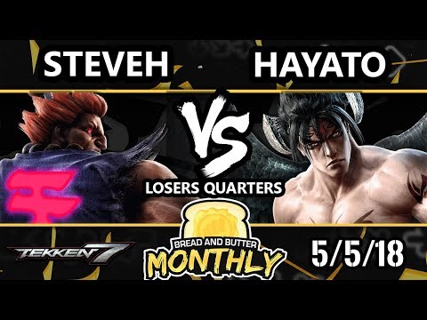 BnB 2 Tekken 7 - Hayato (Devil Jin) Vs. steveh (Akuma) - T7 Losers Quarters