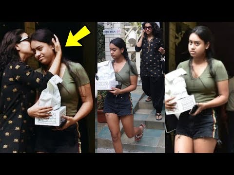 Nysa Devgan upset and angry with mom  Kajol in front of media |Shocking Video