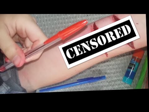 Fake Cuts.. ONLY USING Glue and Pen!