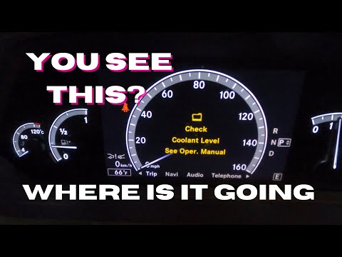Mercedes S550 Check Coolant Level