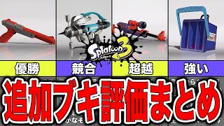 【スプラトゥーン3】新シーズンで追加された新ブキの評価まとめ