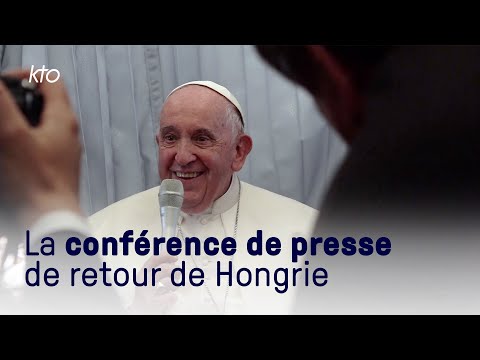 Conférence de presse du pape François de retour de Hongrie