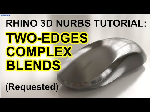 Rhino 3D Advanced Modelling Tutorial: Complex Two-edges NURBS Surfacing