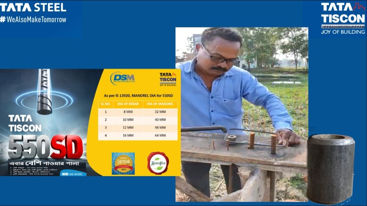 How to make Proper Quality Stirrup Using Mandrel | TATA TISCON 550SD