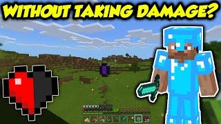 TESTED: Can You Beat Minecraft Without ANY DAMAGE?