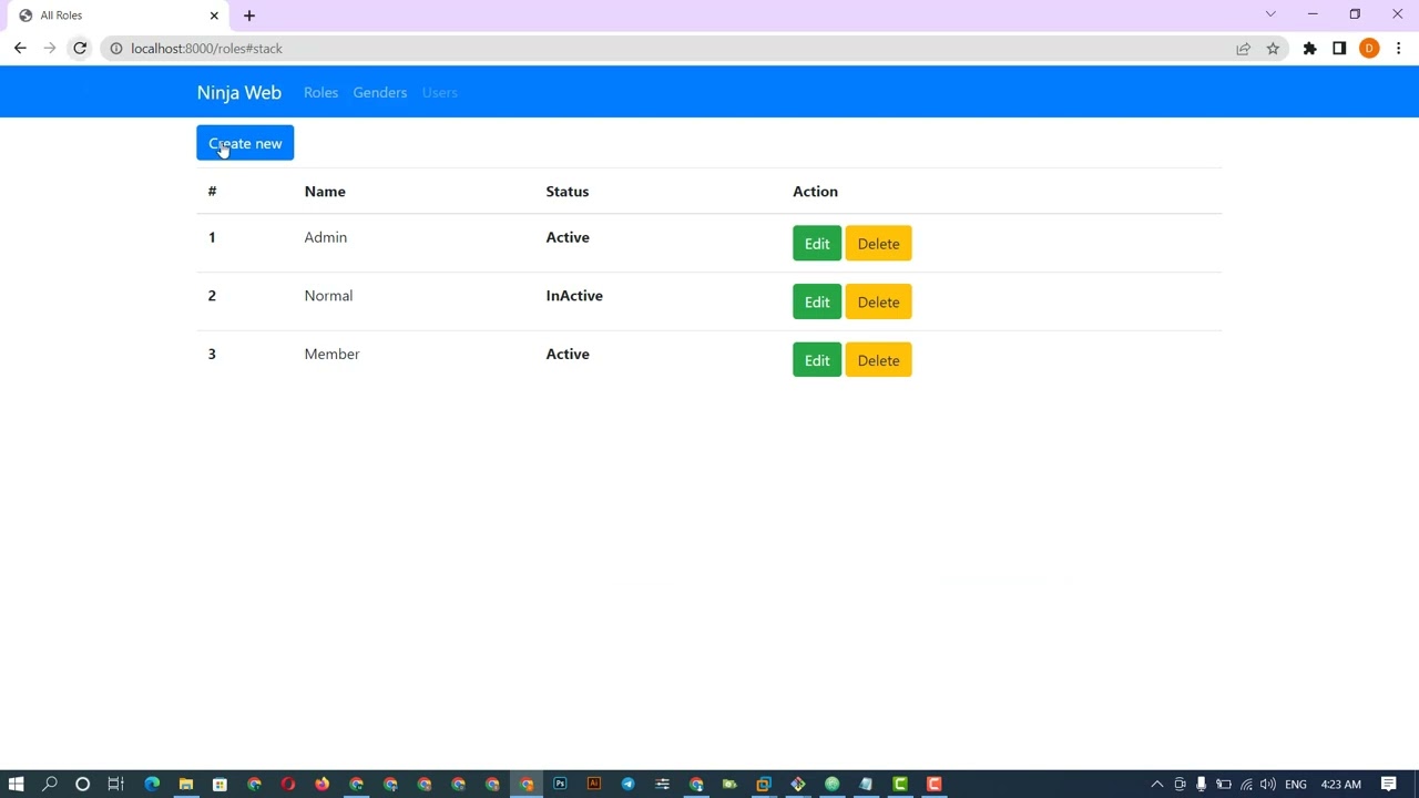 #06 How to Make Student Management System in Laravel9 (CRUD Role Laravel9) by Ninja Web