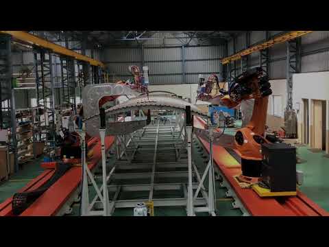 Robotic spot welding for Railway / Metro Roof side wall and components