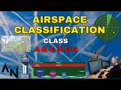 Airspace Classification  - Class A B C D E & G Explained