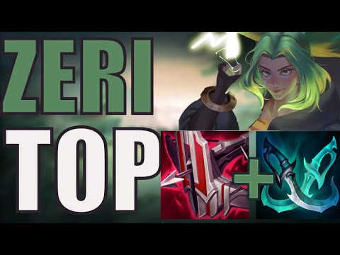 How to Play ZERI TOP lane Season 12 League of legends gameplay guide new champion patch 12.2 lol