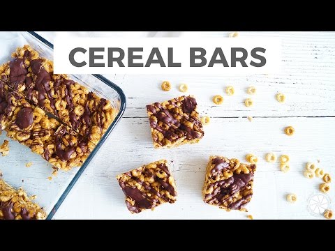 Gluten-Free Dark Chocolate Almond Butter Cereal Bars | Healthy Grocery Girl Cooking Show