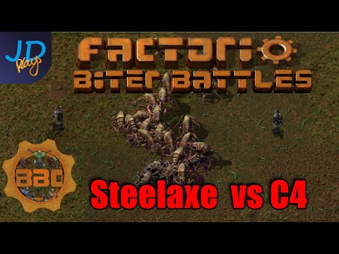 Factorio PvP Biter Battles ⚙️ BBChampions ⚙️ Steelaxe vs C4