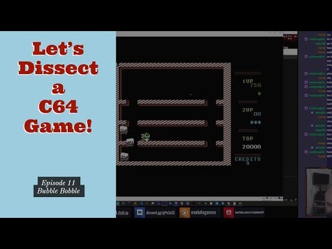 Lets Dissect a Commodore 64 Game! - Episode 11 - Bubble Bobble -26/9/2019