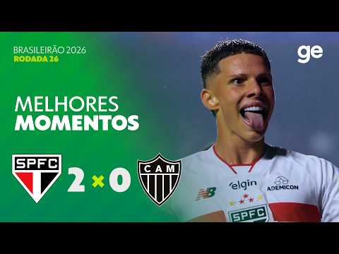 Gols e lances de São Paulo x Atlético Mineiro