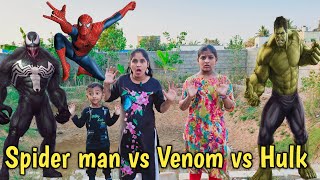 Spider man vs venom vs Hulk Monster | comedy video | funny video | Prabhu Sarala lifestyle