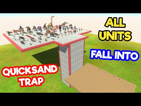 All Units Fall Into Quicksand Trap - Animal Revolt Battle Simulator