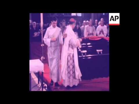 SYND 08/11/1970 FUNERAL SERVICES HELD IN BOSTON FOR RICHARD CARDINAL CUSHING