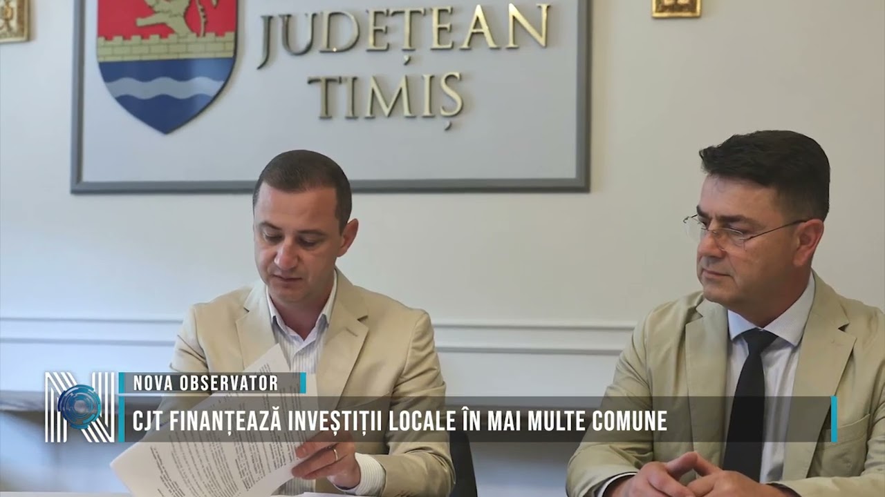 CJT finanțează inveștiții locale în mai multe comune