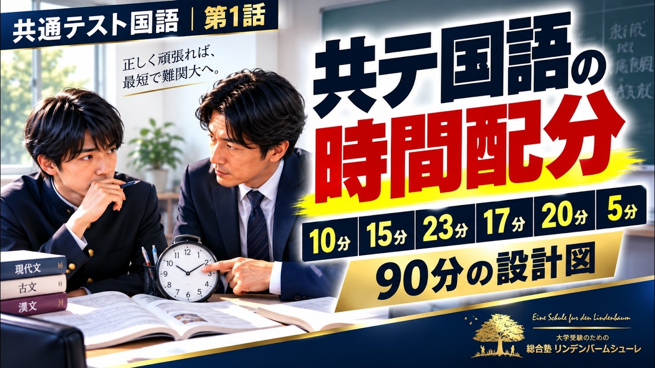 共通テスト国語 90分の設計図