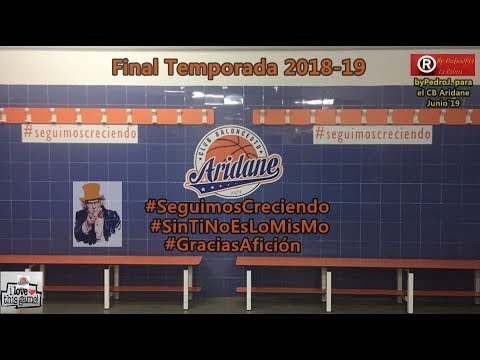 RESUMEN TEMPORADA CB ARIDANE 2018-19 ByPedroJ. Jun`19