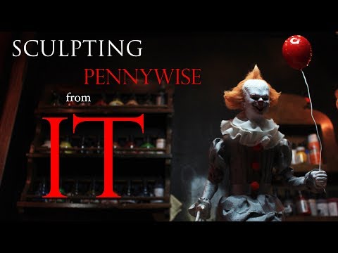 Sculpting Pennywise from IT - SuperSculpey