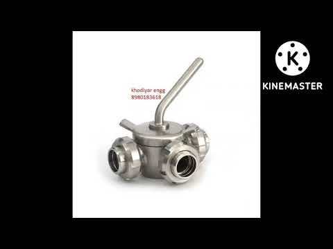 Water stainless steel ss dairy fittings valves, valve size: ...