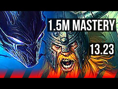 NOCTURNE vs OLAF (TOP) | 1.5M mastery, 800+ games, 5/1/3 | KR Master | 13.23