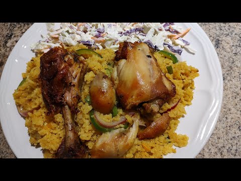 EASY DINNER RECIPE | COOK WITH ME WHILE ON VACATION #easyrecipe #dinnerrecipe #yellowrice #vacation