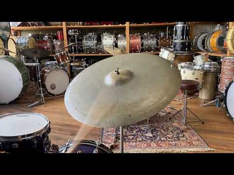 1950's A Zildjian "Large Stamp" 22" Ride Cymbal 2818g