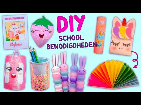 12 DIY – MOOIE SCHOOL BENODIGDHEDEN – TERUG NAAR SCHOOL