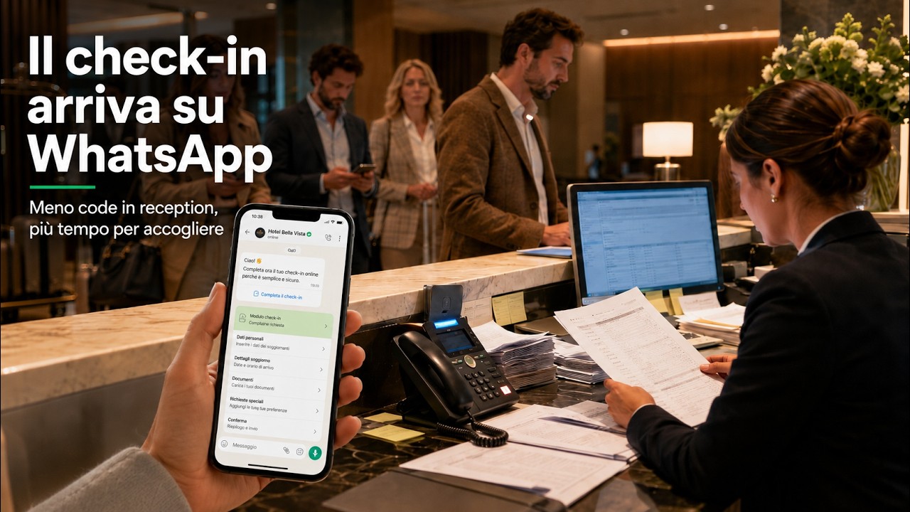 Video dimostrativo Chat4Hotel: check-in online con WhatsApp