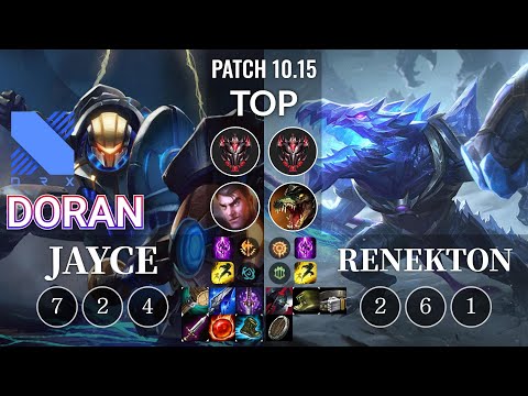 DRX Doran Jayce vs Renekton Top - KR Patch 10.15
